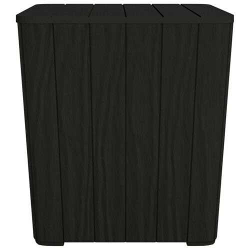 Outdoor Garden Table with Removable Lid Patio Lounge Sofa Storage Stool Black - Image 2