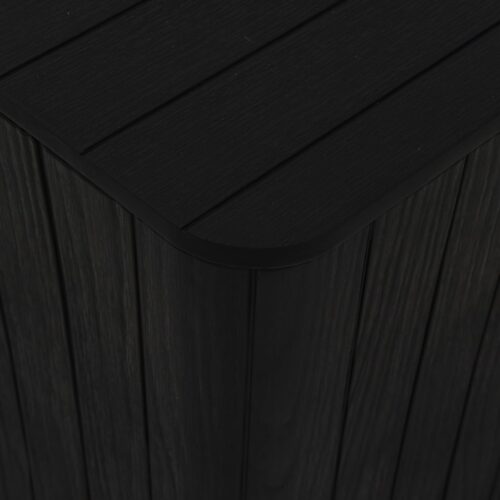 Outdoor Garden Table with Removable Lid Patio Lounge Sofa Storage Stool Black - Image 6