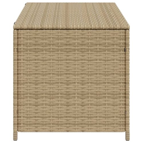 Garden Storage Box Mix Beige 190L Poly Rattan - Image 5