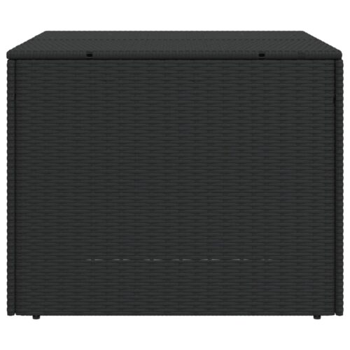 Garden Storage Box Black 291L Poly Rattan - Image 5