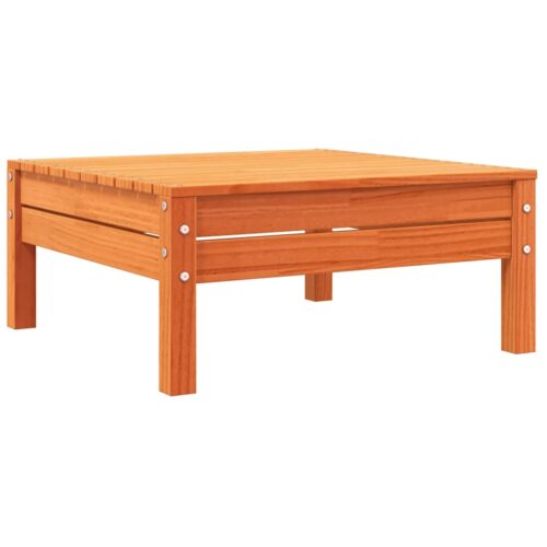 Pine Wood Outdoor Footstool Garden Patio Bench Ottoman Stool Chair Seat - Image 4