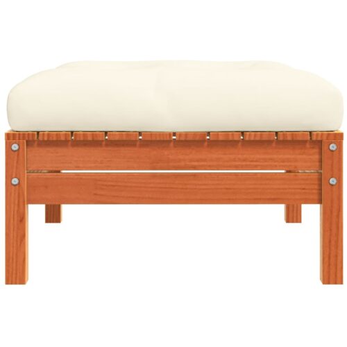Pine Wood Outdoor Footstool Garden Patio Bench Ottoman Stool Chair Seat - Image 6