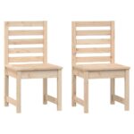 Garden Chairs 2pcs 50x48x91.5cm Solid Wood Pine