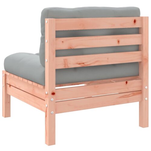 Garden Sofa Armless with Cushions Solid Wood Douglas - Image 6