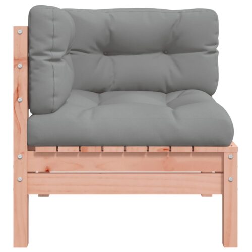 Garden Sofa Corner with Cushions Solid Wood Douglas - Image 6