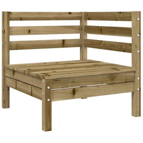 Garden Sofa Corner with Cushions Impregnated Wood Pine - Image 5