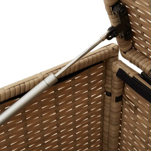 Garden Storage Box Mix Beige 469L Poly Rattan - Image 8