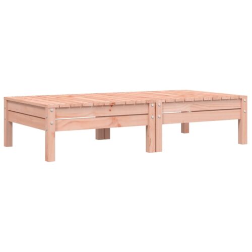 2pcs Outdoor Footstool Garden Patio Bench Ottoman Chair Seat Wood Timber Grey - Image 4