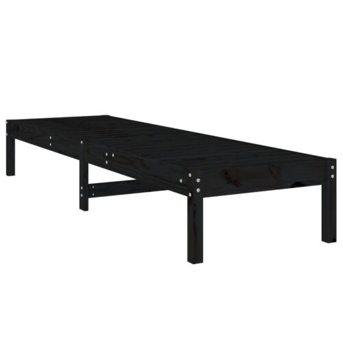 Sun Loungers 2pcs Black 199.5x60x74cm Solid Wood Pine - Image 8