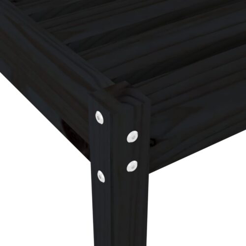 Sun Loungers 2pcs Black 199.5x60x74cm Solid Wood Pine - Image 9