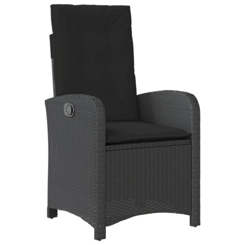 5-Piece Outdoor Dining Set Garden Patio Bistro Chairs Wicker Rattan Furniture - Image 4