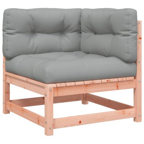 Garden Sofas Corner with Cushions 2pcs Solid Wood Douglas - Image 4