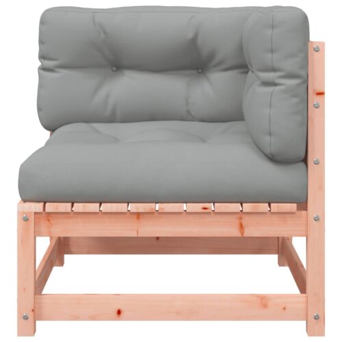 Garden Sofas Corner with Cushions 2pcs Solid Wood Douglas - Image 6