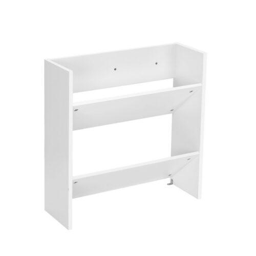 Artiss Shoe Rack 2-tier 12 Pairs Wall Mounted x2 - White - Image 3