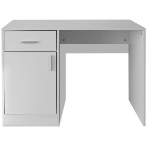 Desk with Drawer Cabinet White 100x40x73cm - Image 3