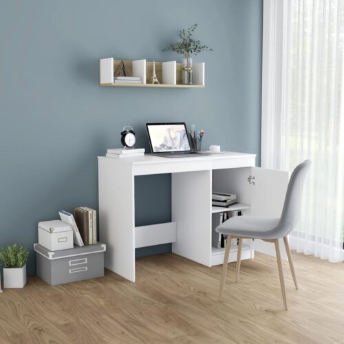 Wooden Computer Desk Home Office Study Storage Drawers Shelf Work Craft Table - Image 3