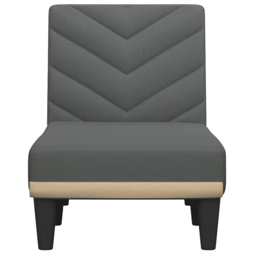 Velvet Chaise Lounge Chair Accent Lounger Bed Recliner Daybed Sofa Couch Grey - Image 5