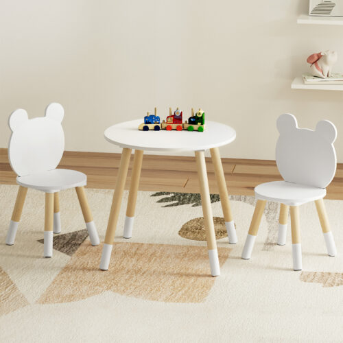 Keezi 3 Piece Kids Table and Chairs Set Activity Playing Study Children Desk - Image 7