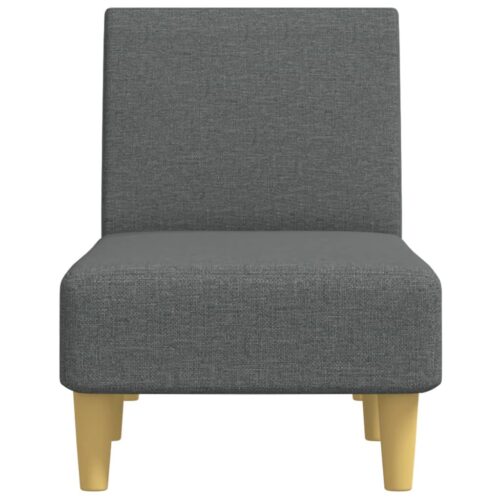 Chaise Longue Dark Grey Fabric - Image 4