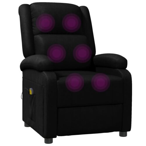 Massage Chair Black Faux Leather - Image 7