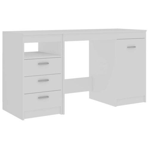 Wooden Computer Desk Home Office Study Storage Drawers Shelf Work Craft Table - Image 2