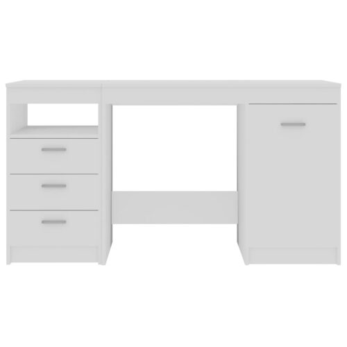 Wooden Computer Desk Home Office Study Storage Drawers Shelf Work Craft Table - Image 3