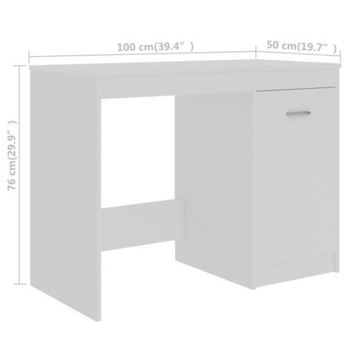 Wooden Computer Desk Home Office Study Storage Drawers Shelf Work Craft Table - Image 8