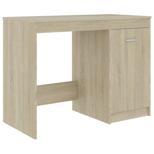 Desk Sonoma Oak 140x50x76cm Engineered Wood - Image 5