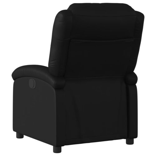 Faux Leather Recliner Chair Lounge Accent Sofa Movie TV Couch Armchair Black - Image 3