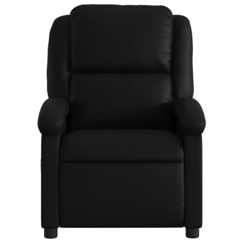 Massage Recliner Chair Black Faux Leather - Image 7