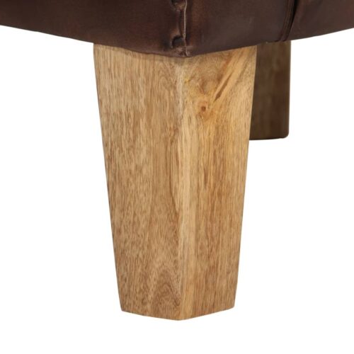 Tub Chair Light Brown Real Leather - Image 7