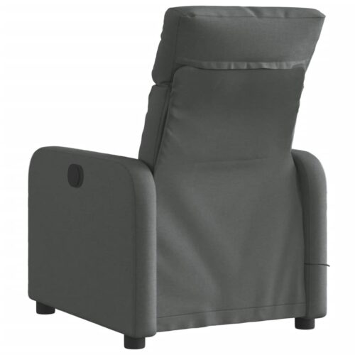 Electric Massage Recliner Chair Dark Grey Fabric - Image 4