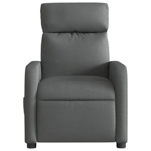 Electric Massage Recliner Chair Dark Grey Fabric - Image 8