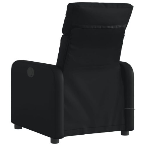 Electric Massage Recliner Chair Black Faux Leather - Image 4