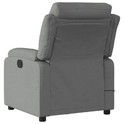 Electric Massage Recliner Chair Dark Grey Fabric - Image 4