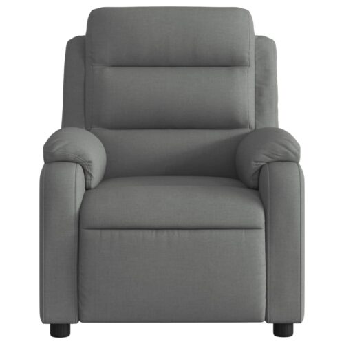 Electric Massage Recliner Chair Dark Grey Fabric - Image 8