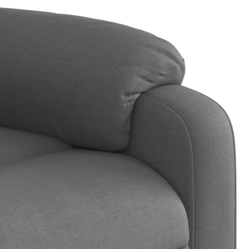 Electric Massage Recliner Chair Dark Grey Fabric - Image 10