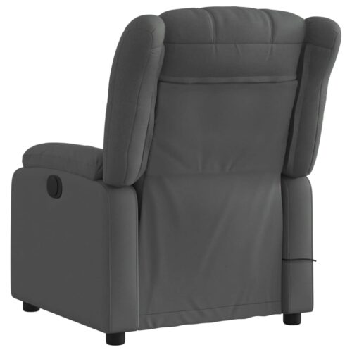 Electric Massage Recliner Chair Dark Grey Fabric - Image 4
