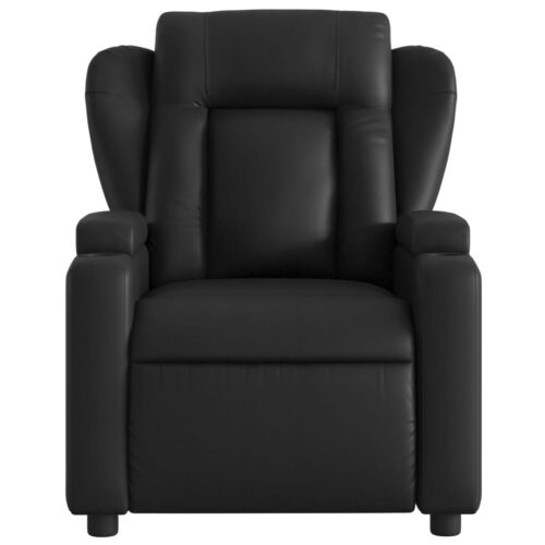 Electric Massage Recliner Chair Black Faux Leather - Image 8