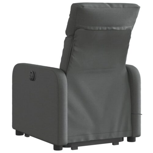 Stand up Massage Recliner Chair Dark Grey Fabric - Image 4
