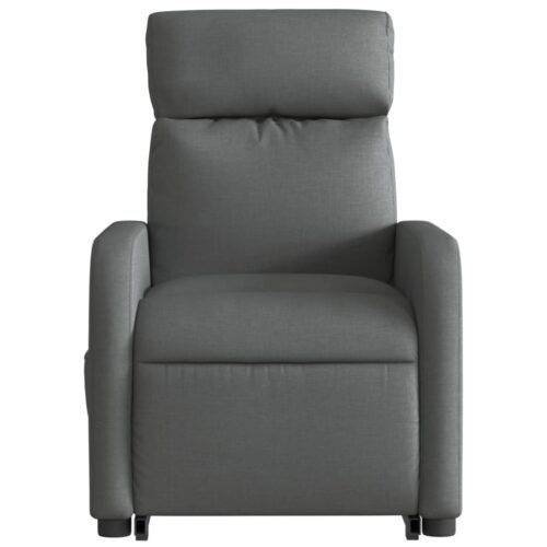 Stand up Massage Recliner Chair Dark Grey Fabric - Image 8