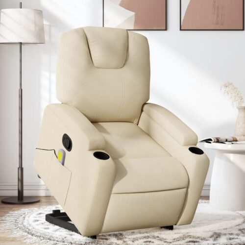 Lift Up Stand Massage Recliner Chair Fabric Lounge Sofa Armchair Couch Massager