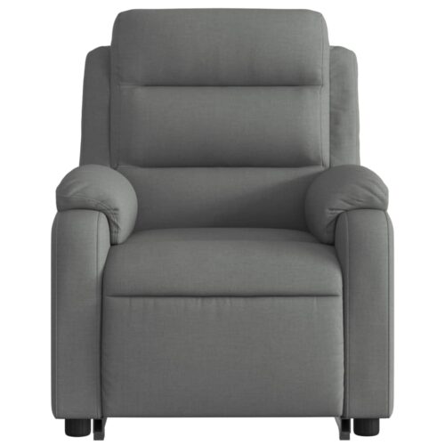 Stand up Massage Recliner Chair Dark Grey Fabric - Image 8