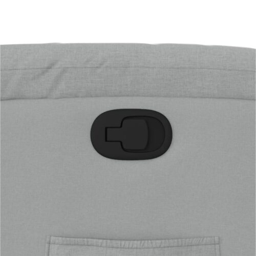 Stand up Massage Recliner Chair Light Grey Fabric - Image 11