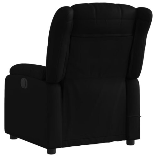 Stand up Massage Recliner Chair Black Faux Leather - Image 4