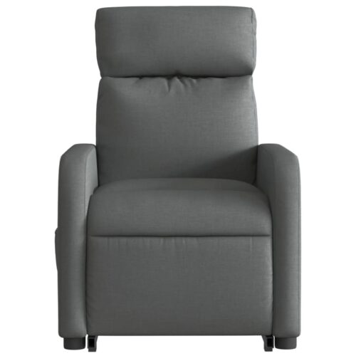 Electric Stand up Massage Recliner Chair Dark Grey Fabric - Image 8