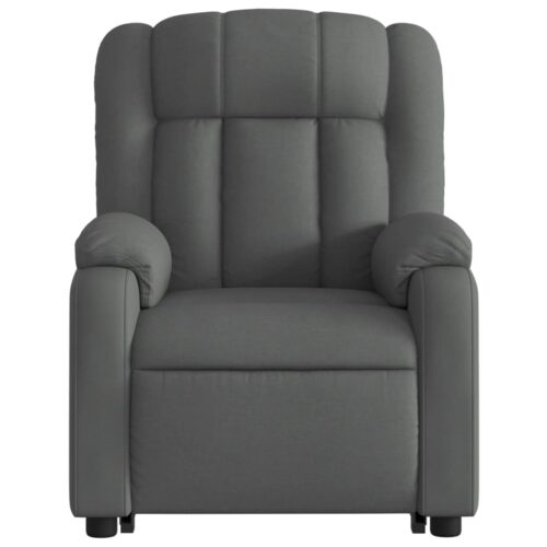 Electric Stand up Massage Recliner Chair Dark Grey Fabric - Image 8