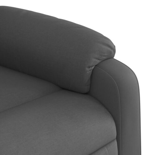 Electric Stand up Massage Recliner Chair Dark Grey Fabric - Image 11