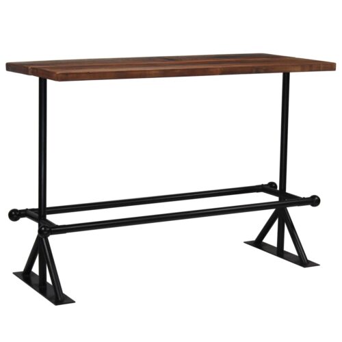 Bar Set 7-Piece Solid Reclaimed Wood - Image 2