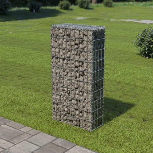 Gabion Wall with Covers Galvanised Steel 50x20x100cm - Image 7
